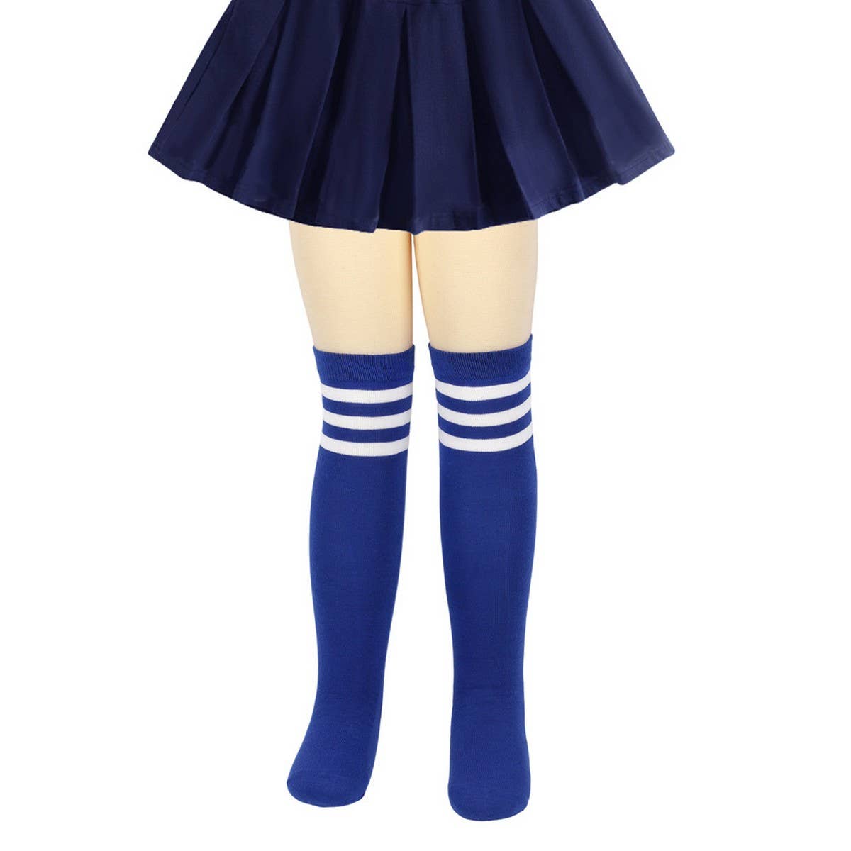 CWMM10085_KIDS STRIPED KNEE-HIGH SOCKS COSPLAY
