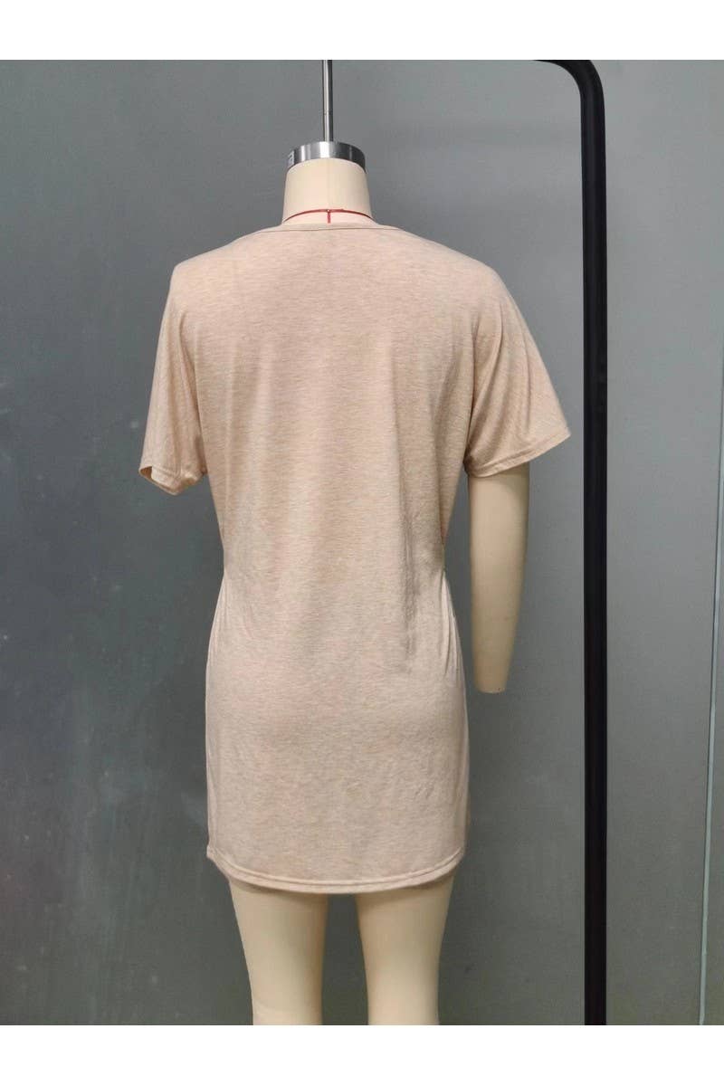 CWSTB00489_2025 SUMMER WOMEN 2 PIECE SET BATWING TOP SHORTS