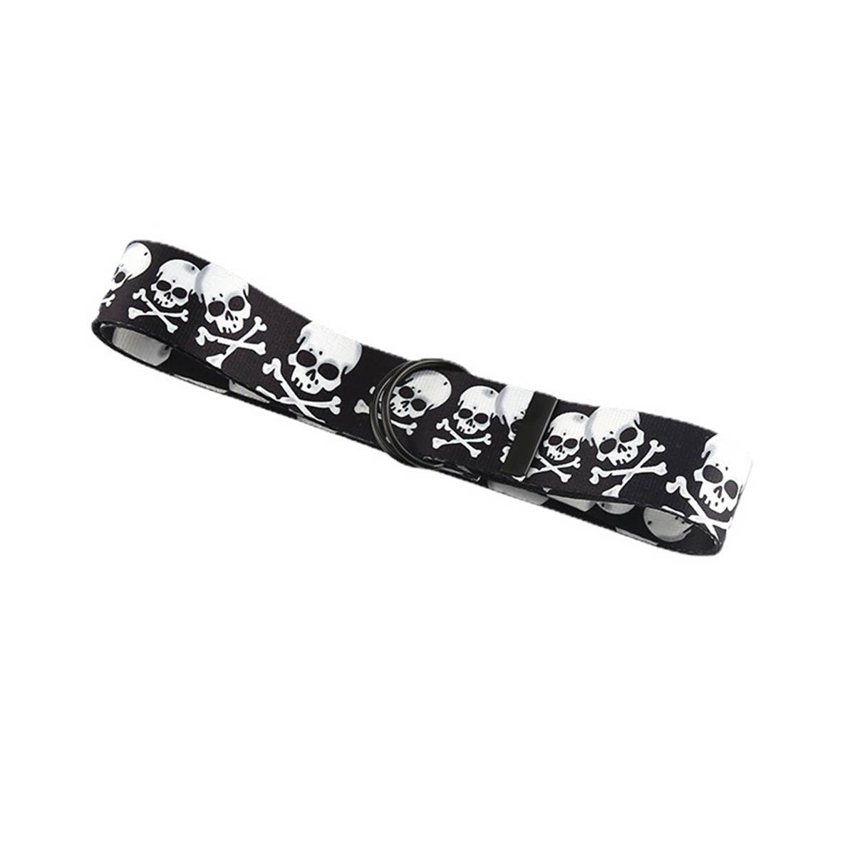 CWABE0955_VERSATILE SKULL CASUAL CANVAS BELT