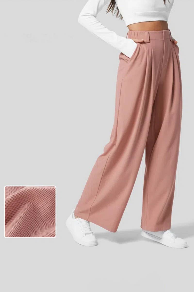 CWBLP1426_LOOSE FITTED CASUAL KNITTED TROUSERS