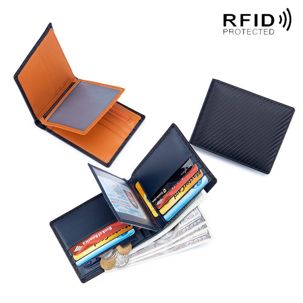 FASHION THIN COIN LEATHER MULTI-LAYER WALLET_CWAB3782