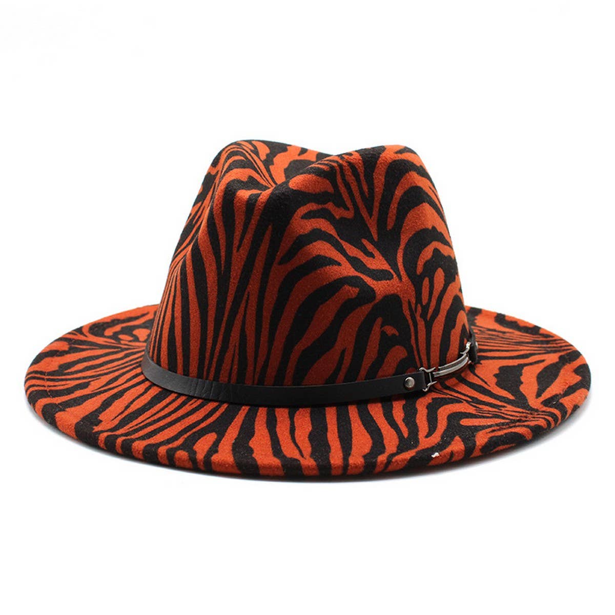 FASHION STRIPED WOOLEN HAT JAZZ HAT FELT HAT_CWAH2566