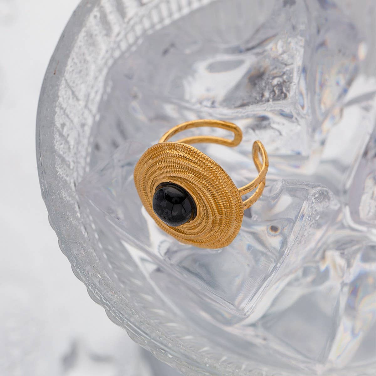 RETRO LIGHT LUXURY TRENDY DEVIL'S EYE COIL RING_CWAJE1382
