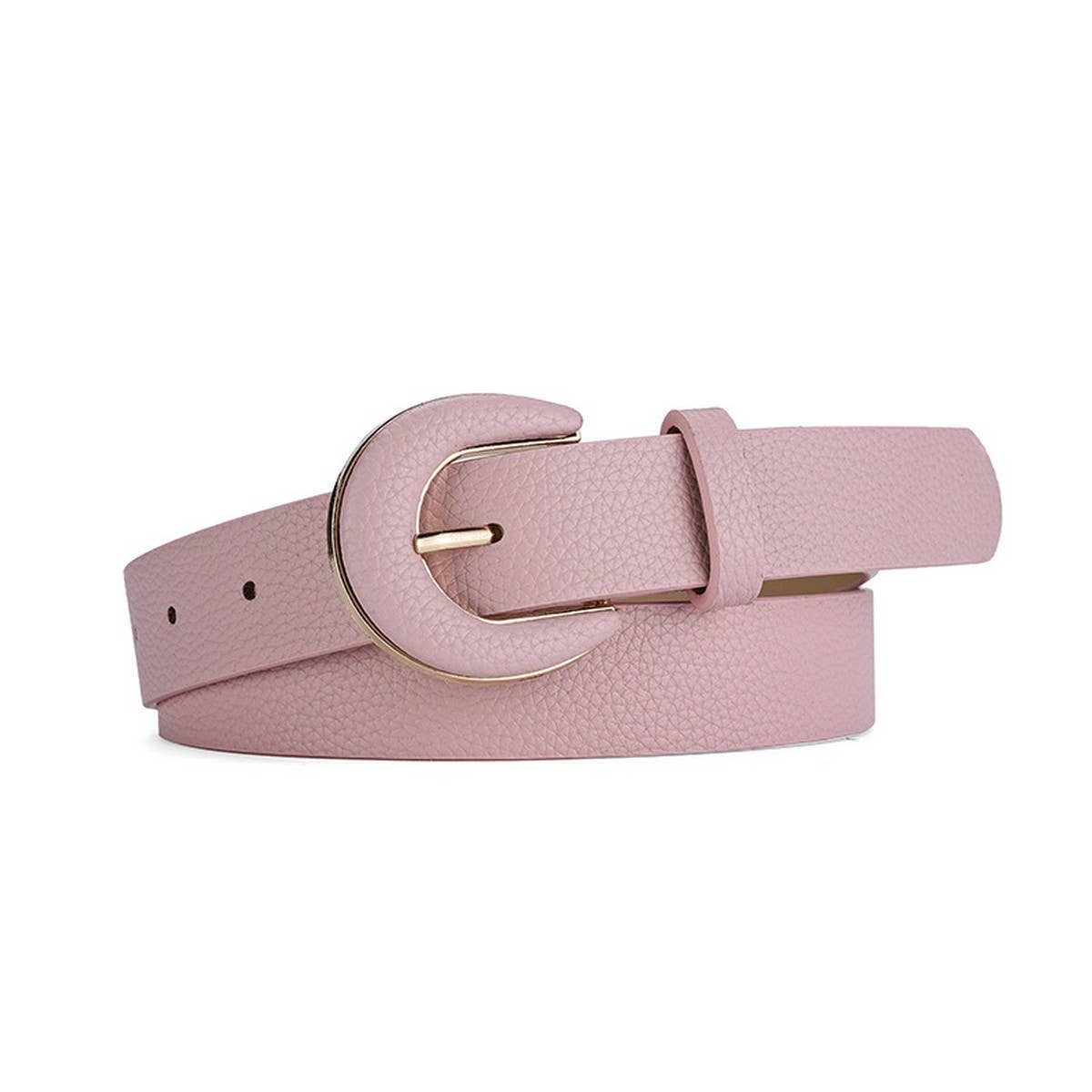 SIMPLE LYCHEE PRINT EMBELLISHED JEANS BELT_CWASC0574