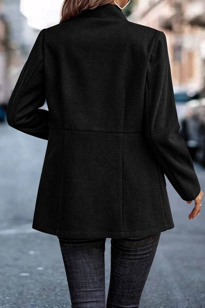 CWOJA0966_AUTUMN WINTER JACQUARD PATCHWORK WOOL COAT