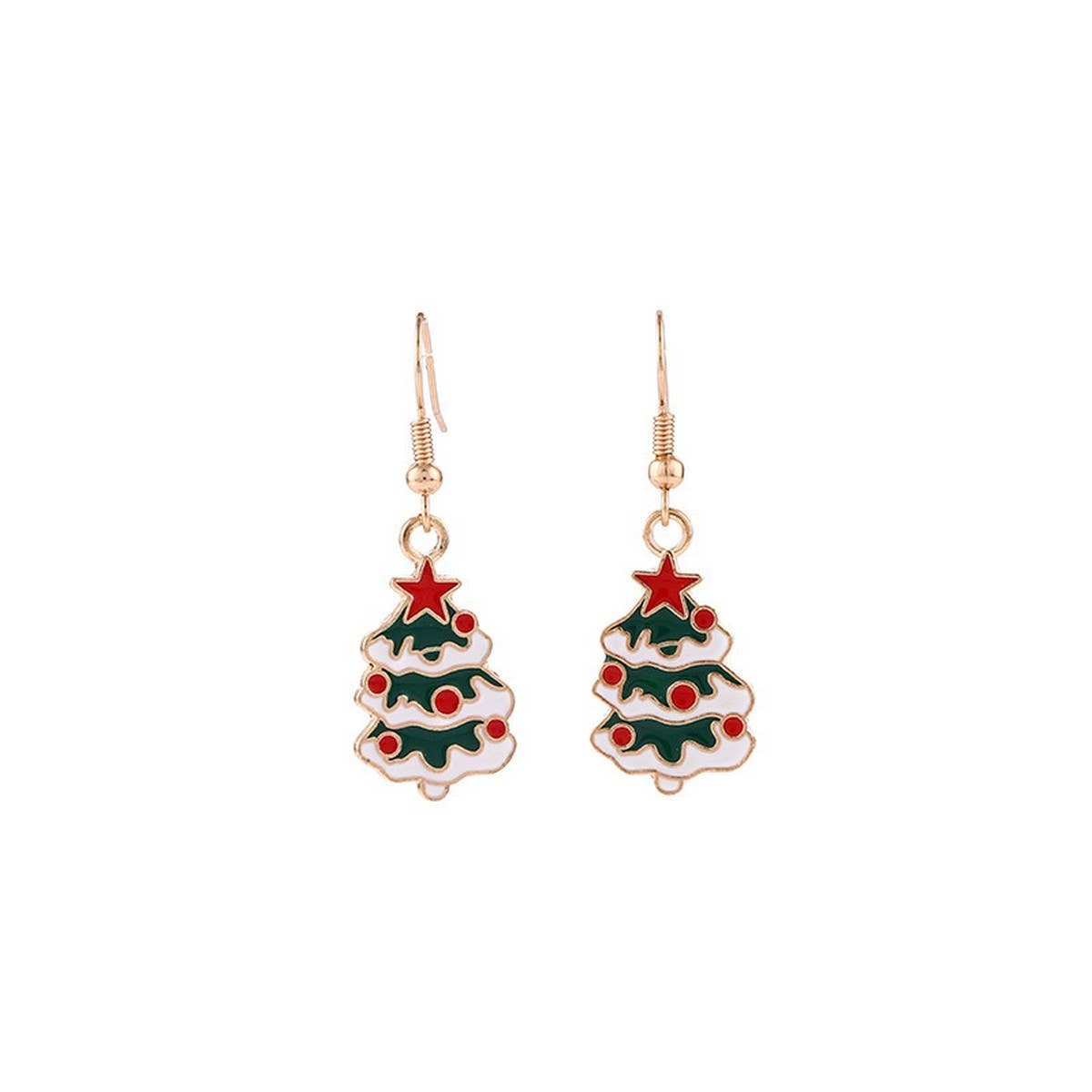 PERSONALIZED CHRISTMAS ALLOY PENDANT EARRINGS_CWMM2625