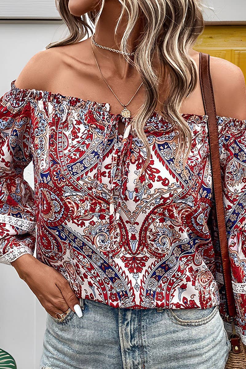 CWTBLL0903_IRREGULAR OFF-SHOULDER COLLAR LONG-SLEEVED SHIRT