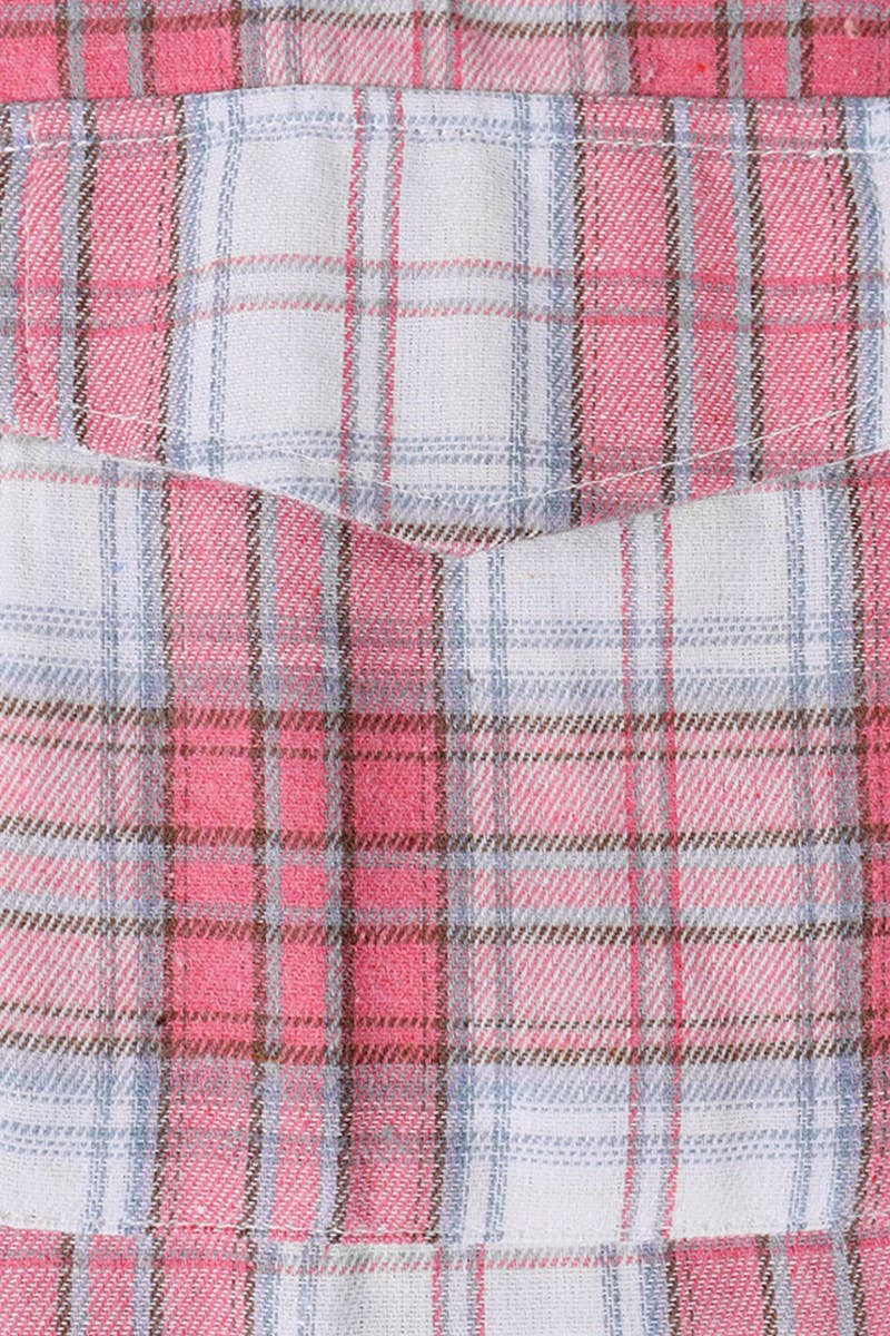 CWOCO0330_CASUAL PLAID BUTTON-DOWN SHIRT TOP COAT