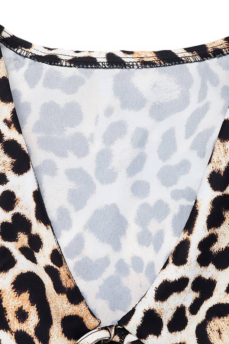 CWTBLL4074_VINTAGE LEOPARD TIE FRONT DOLL COLLAR SHIRT