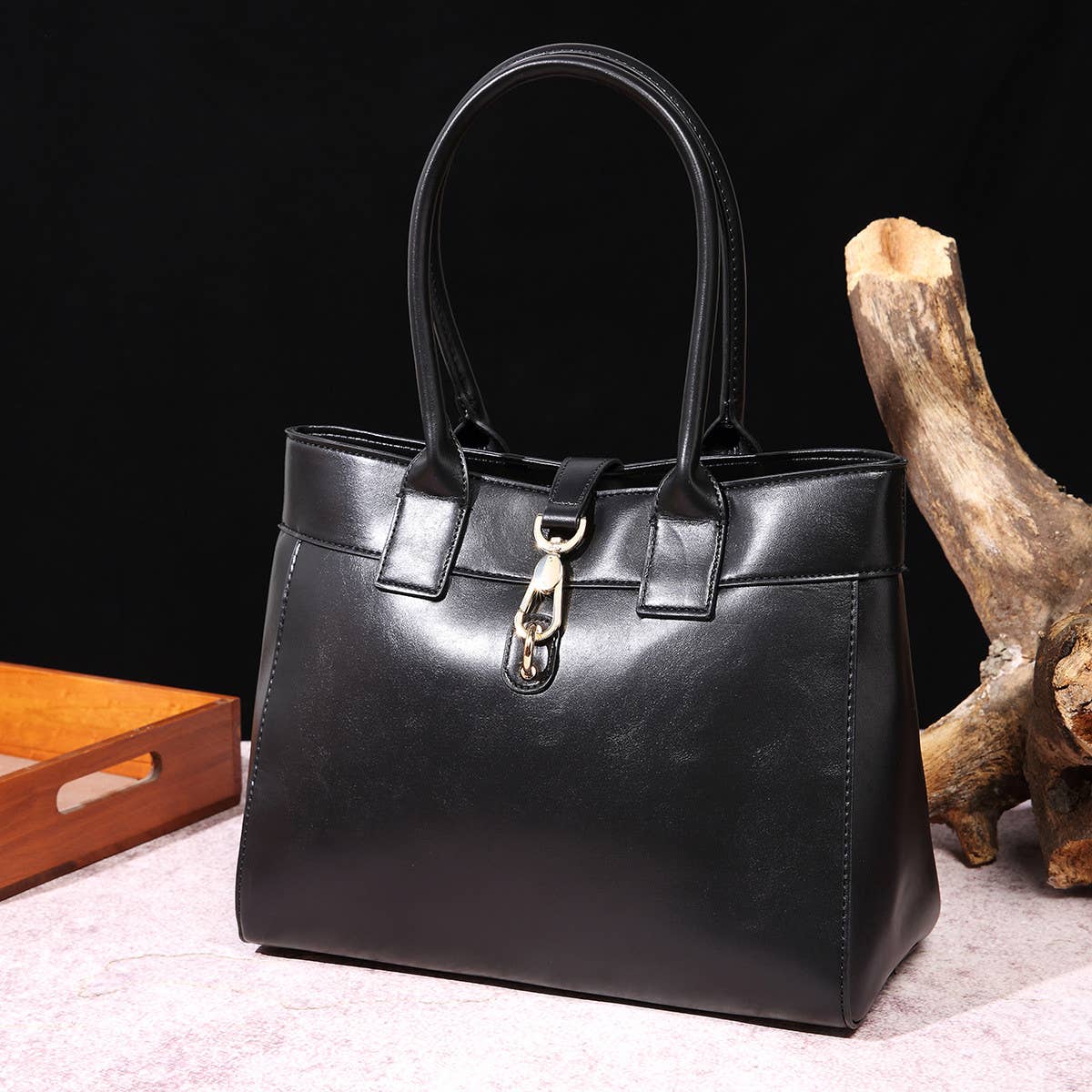 RETRO WAX LARGE-CAPACITY SHOULDER BAG_CWAB0922