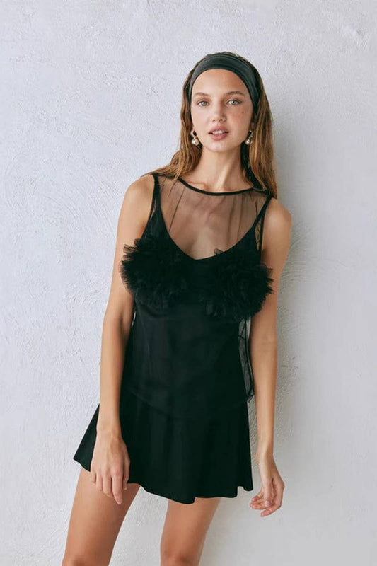 CWTBLSL0788_SEXY MESH SEE-THROUGH CUTOUT CROP TOP