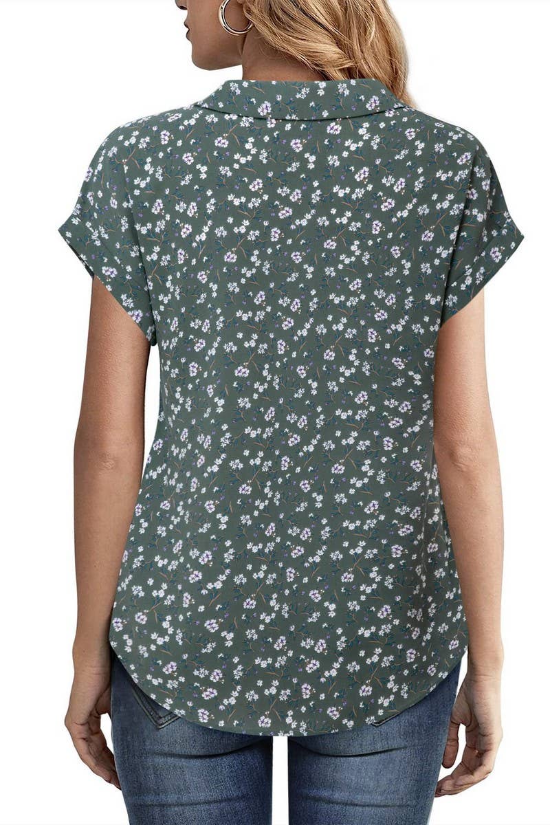 CWTBLS2252_FLORAL DROP SHOULDER LOOSE FIT PULLOVER SHIRT