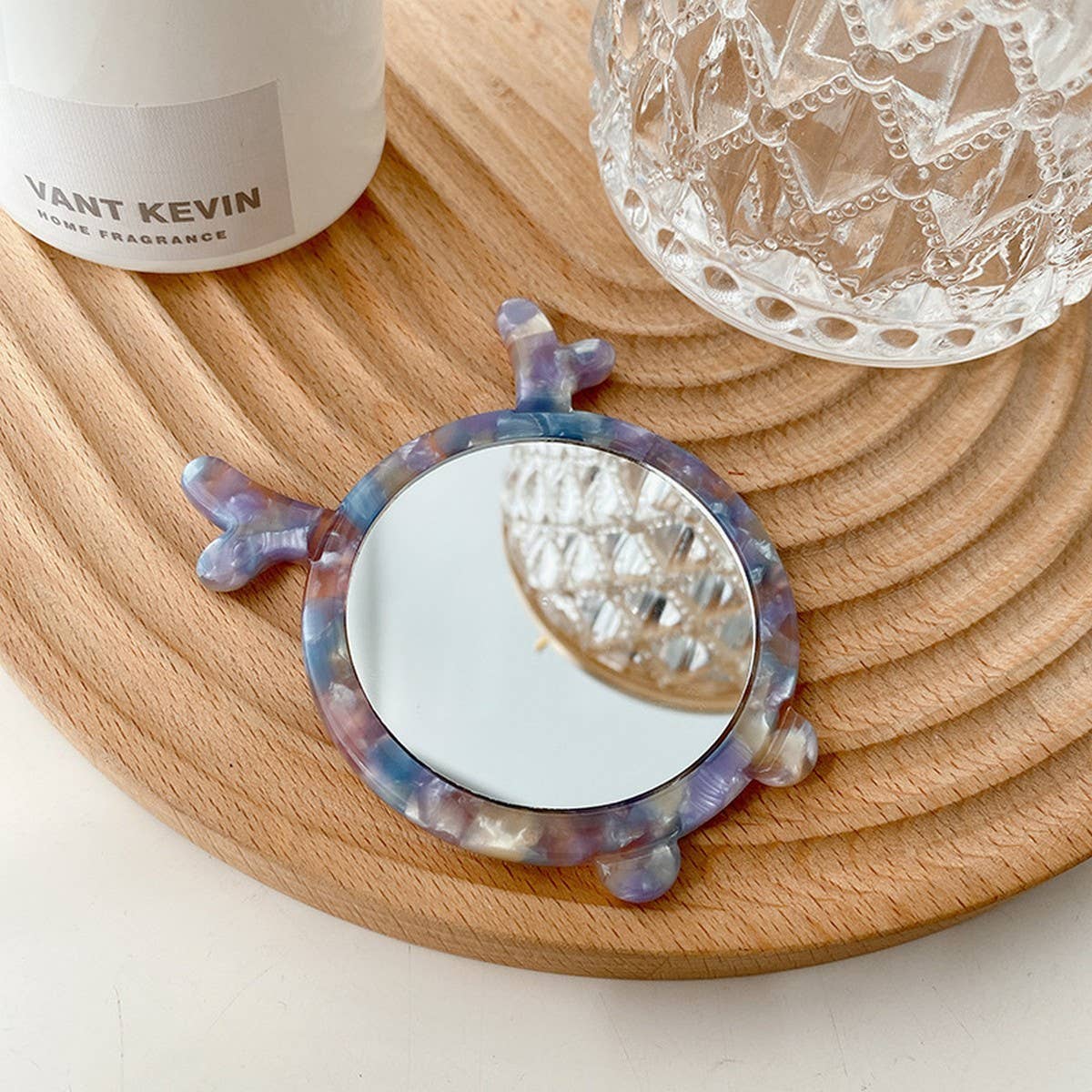 Cute Animal Acetate Mini Makeup Mirror, Portable