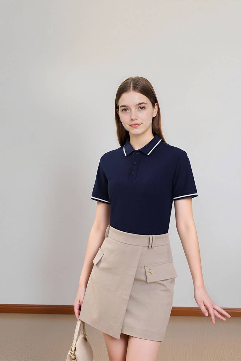 CWTBLS02423_CUSTOM COLLARED POLO WORK SHIRT