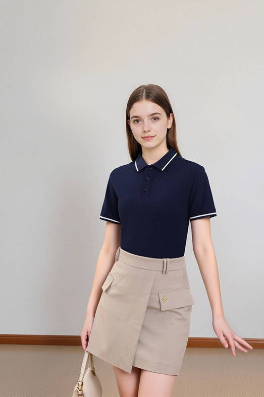 CWTBLS02423_CUSTOM COLLARED POLO WORK SHIRT