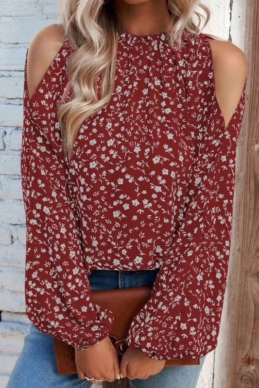 CWTBLL2475_LEOPARD PRINT OFF-THE-SHOULDER PEPLUM TOP