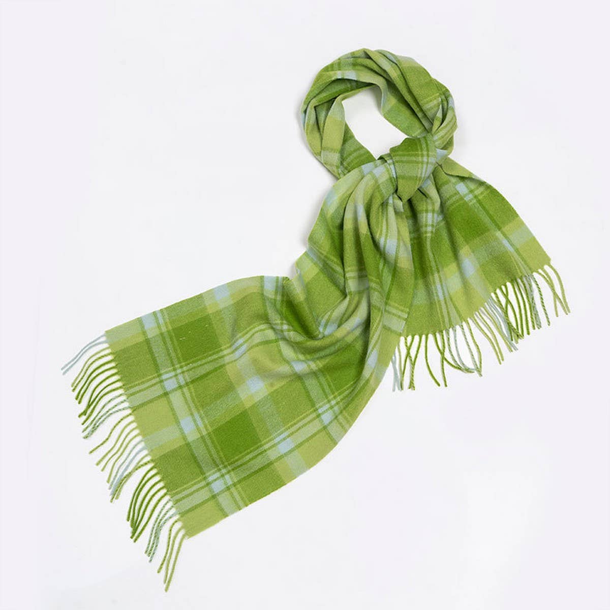 100% Wool Plaid Scarf - Unisex Warm Winter Wrap_CWASC2346