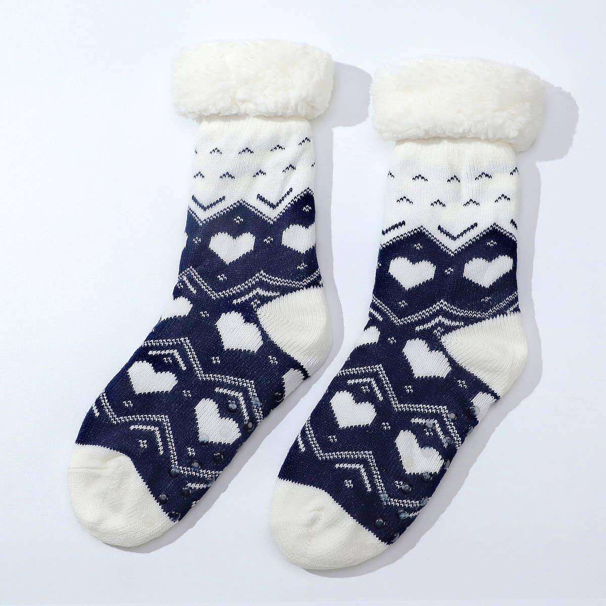 LOVE HEART FLOOR SOCKS FUZZY INDOOR SLIPPER SHOES