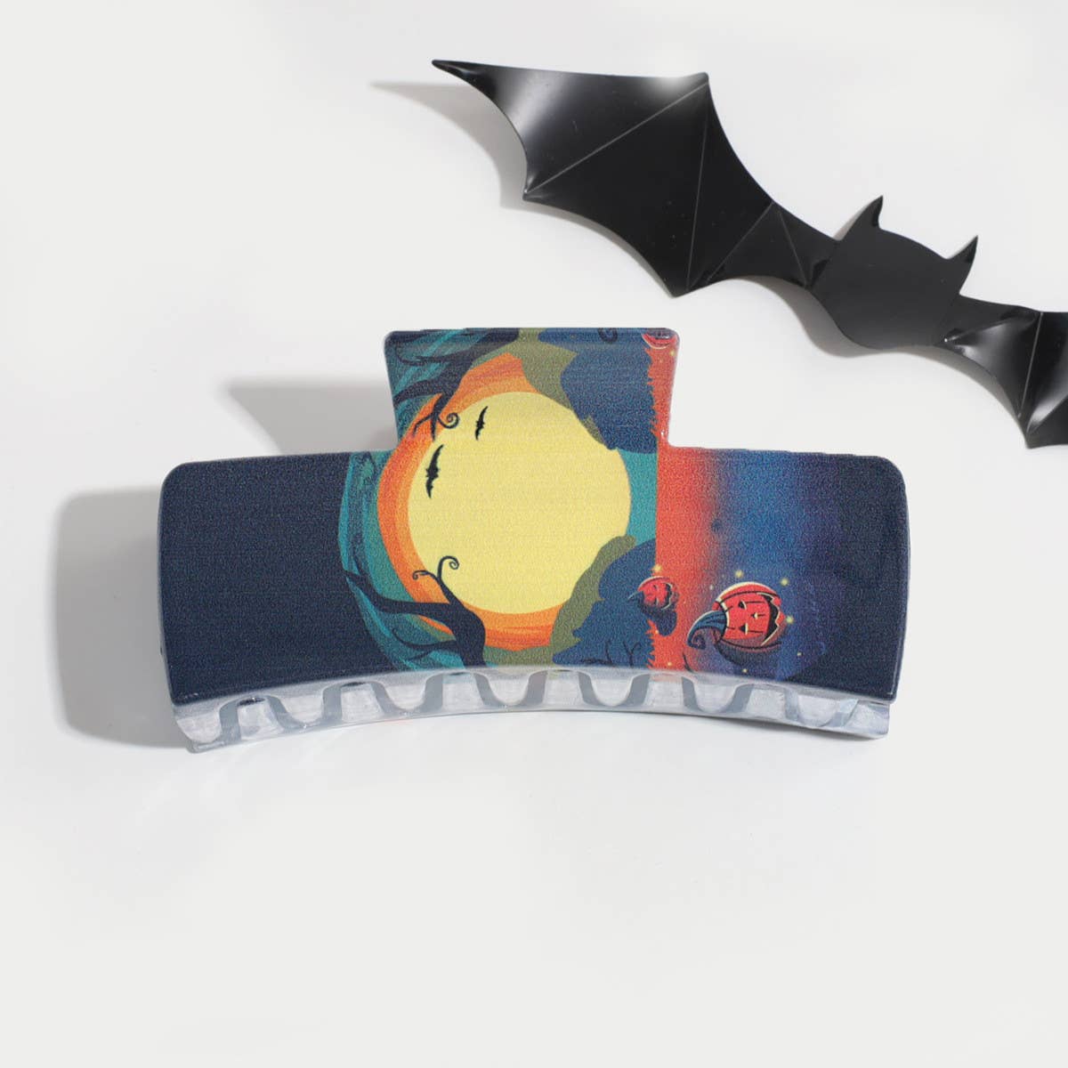 Halloween Ghost, Pumpkin & Bat Hair Claw