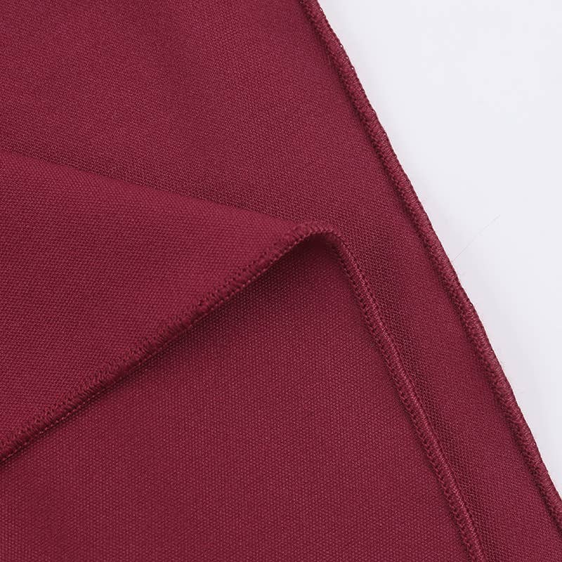 ELEGANT CREW-NECK ROSE LONG-SLEEVED DRESS