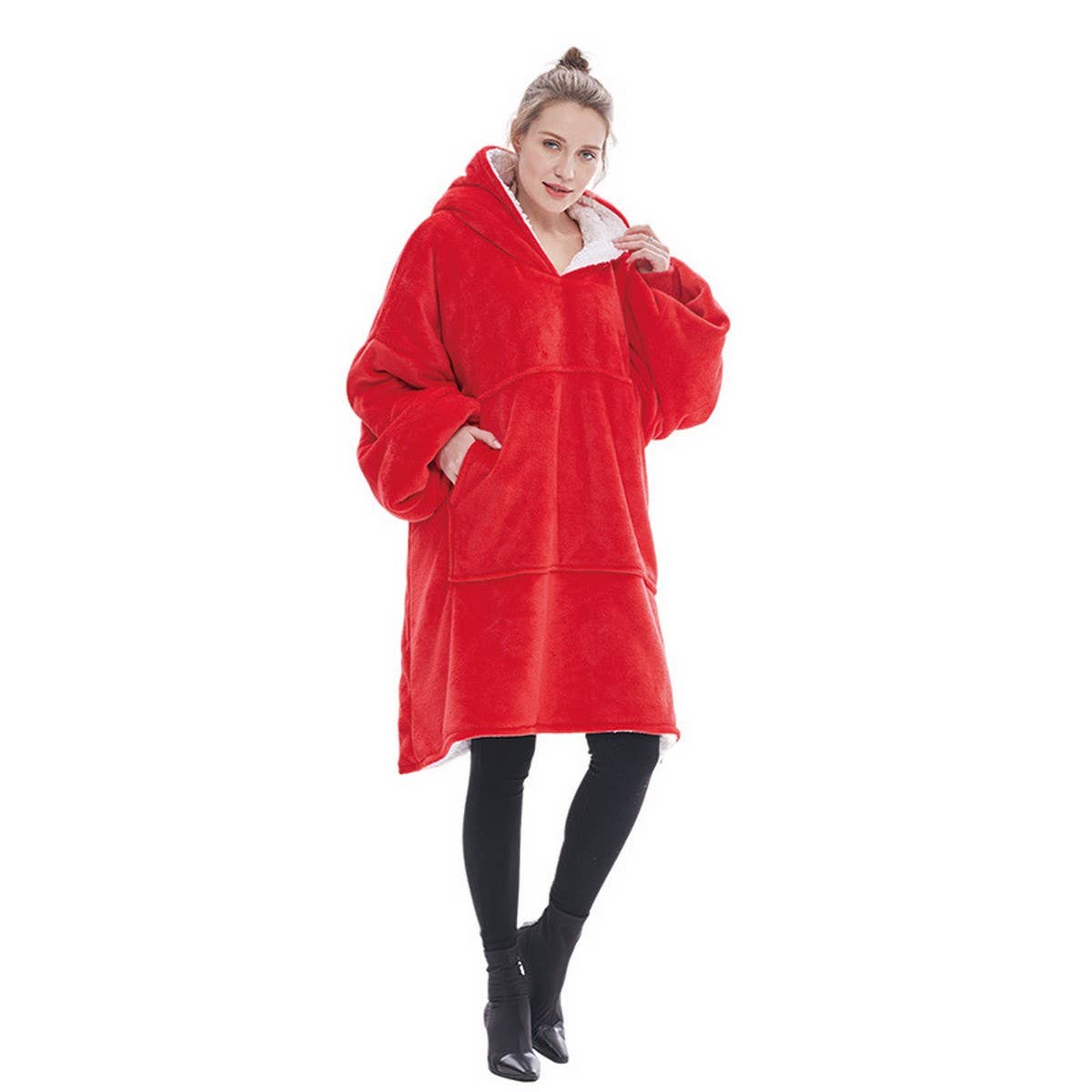 Cozy Wearable Hoodie Blanket Warm Lazy Sweatshirt
