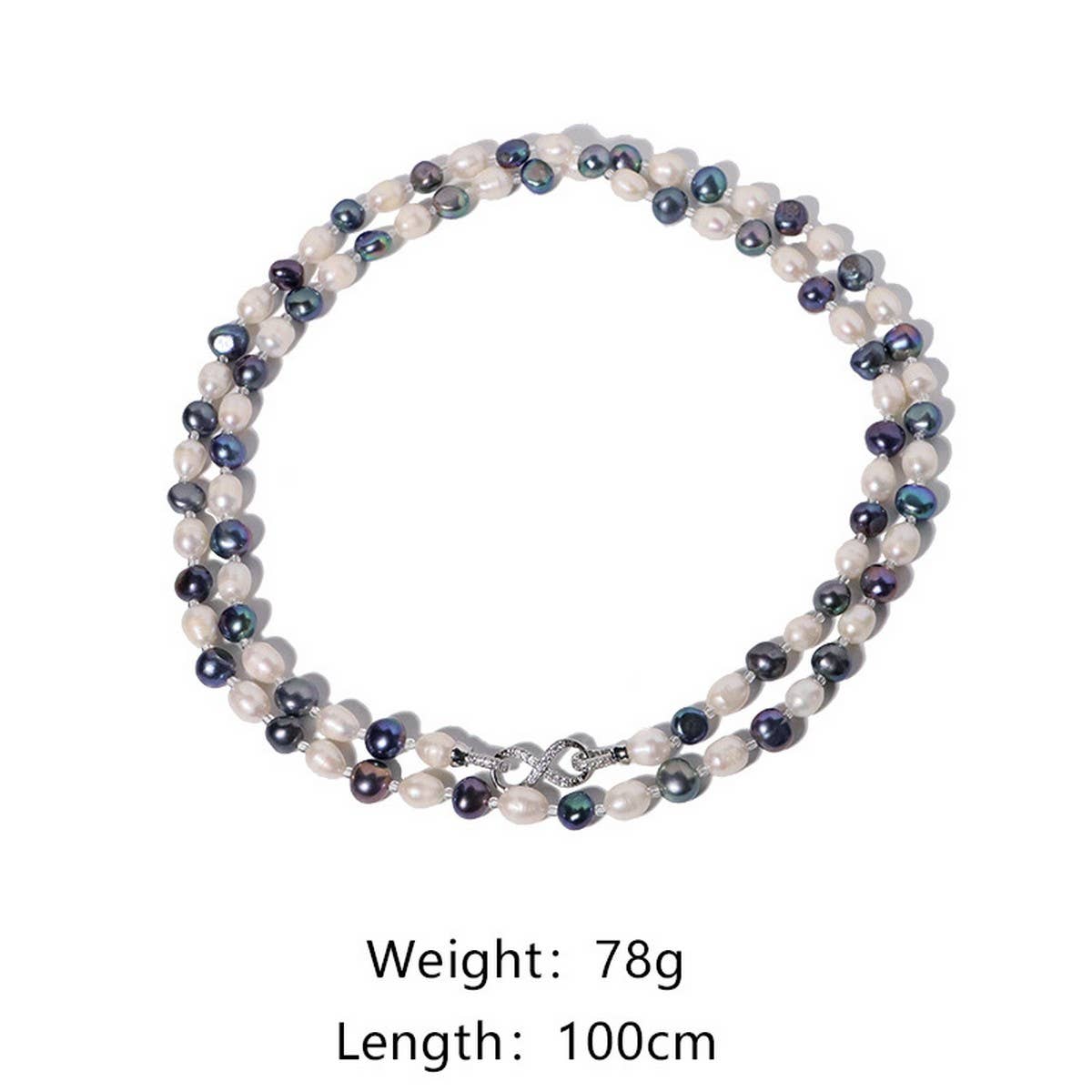LUXURY RETRO NATURAL FRESHWATER PEARL NECKLACE