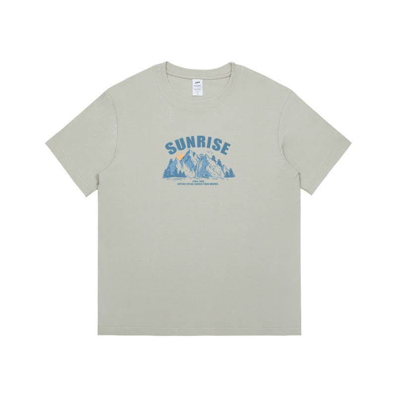 CWTTS0935_ALPHABET PRINT ROUND NECK LOOSE CASUAL T SHIRT