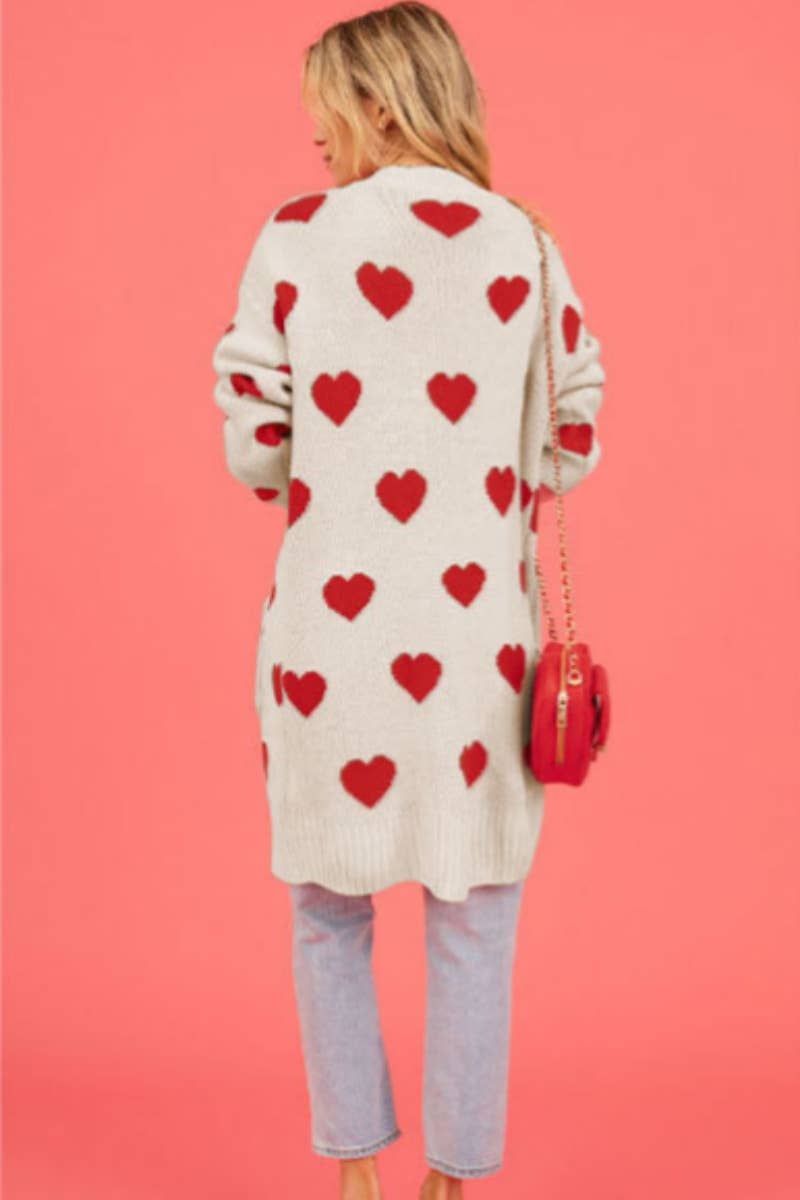 CWOCAL2211_KNIT LOVE POCKET SWEATER CARDIGAN LONG
