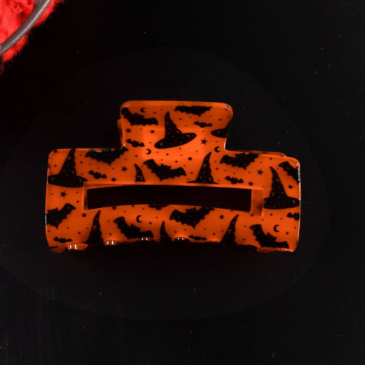 CWAHA1618_HALLOWEEN FUN RECTANGLE HAIR CLAW CLIP