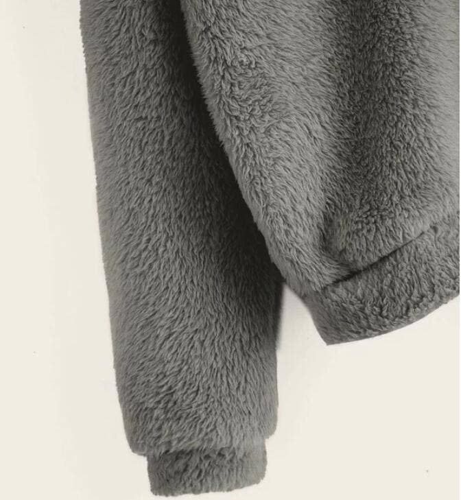 FLUFFY RABBIT EARS HOODED WARM SWEATER HOODIE