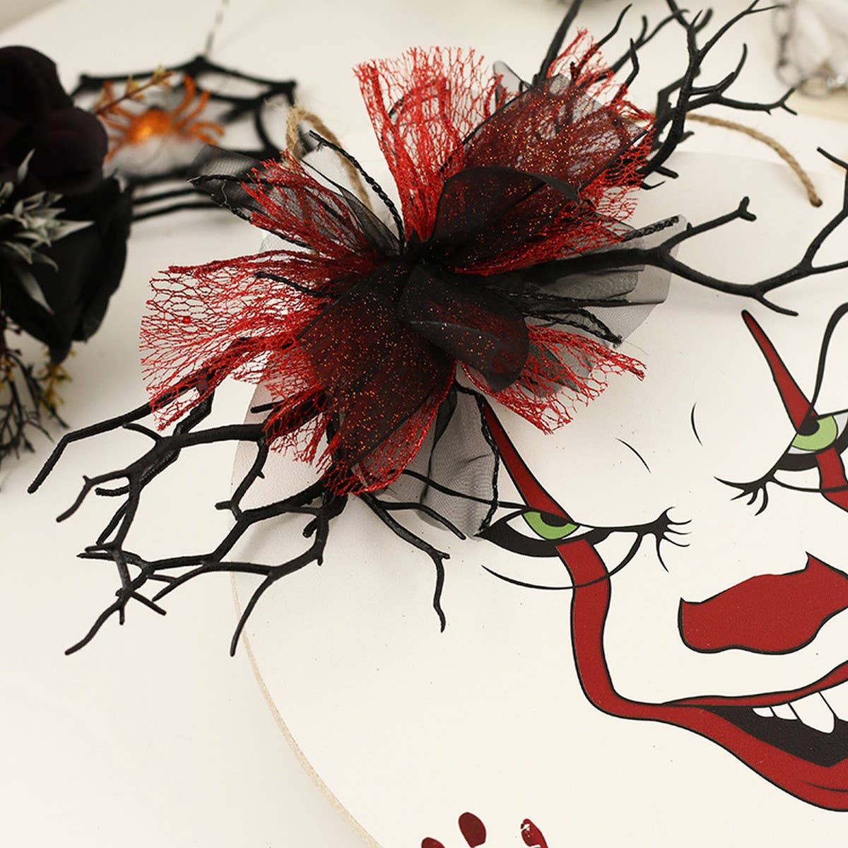 Scary Clown Wooden Sign for Halloween Decor_CWAJE05365