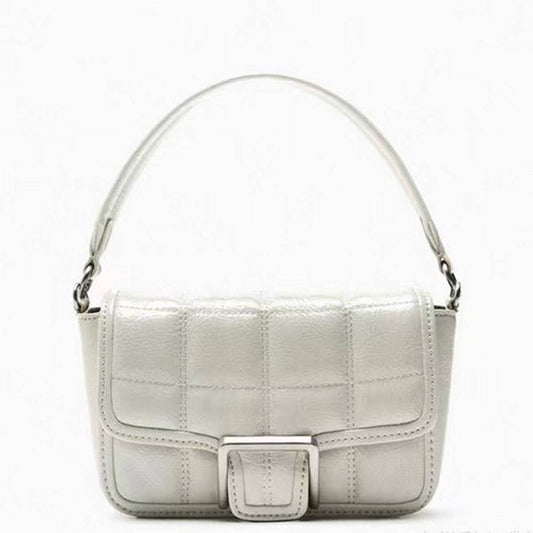 NEW VERSATILE MOTTLED LEATHER SHOULDER BAG_CWAB3437