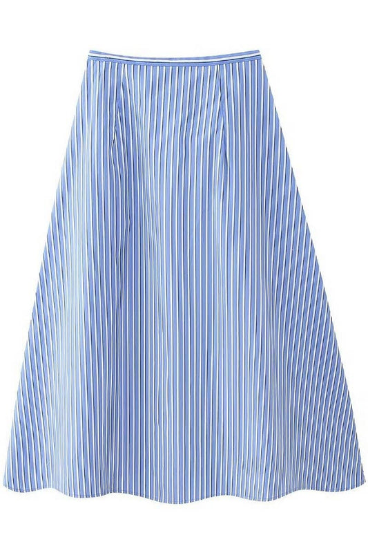 CWBMS0165_HIGH WAIST A-LINE POPLIN SKIRT