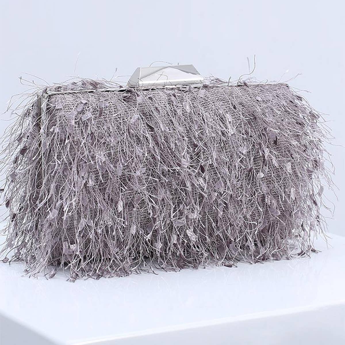 WOMEN FASHION CHAIN TASEEL SHOULDER BAG CLUTCH BAG_CWAB0599