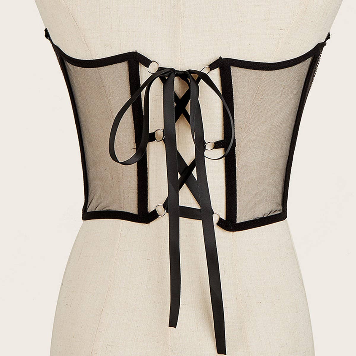 CWABE0976_CHAIN VEST WITH BRA AND UNDERWIRE WAISTBAND