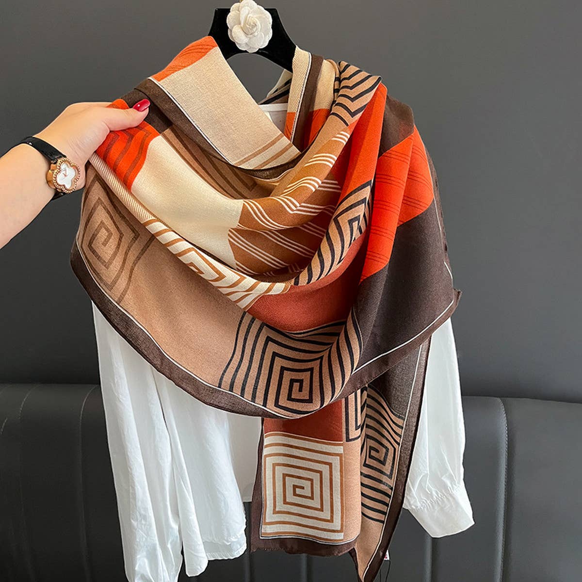 New Winter Plaid Scarf for Women - Warm&Versatile_CWASC0592