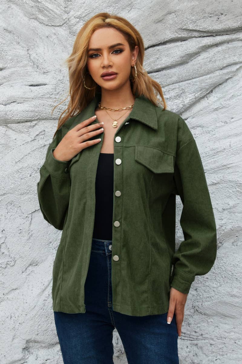 CWTSTL2121_WINTER CORDUROY LONG SLEEVE SHIRT TOP