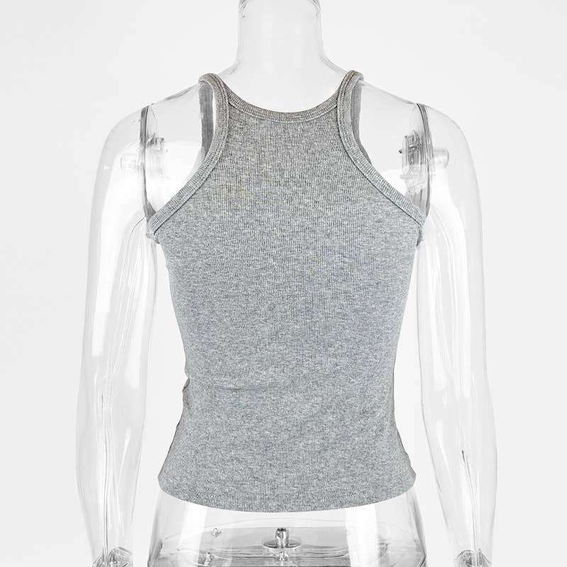 COTTON RIBBED WAISTBAND TOP