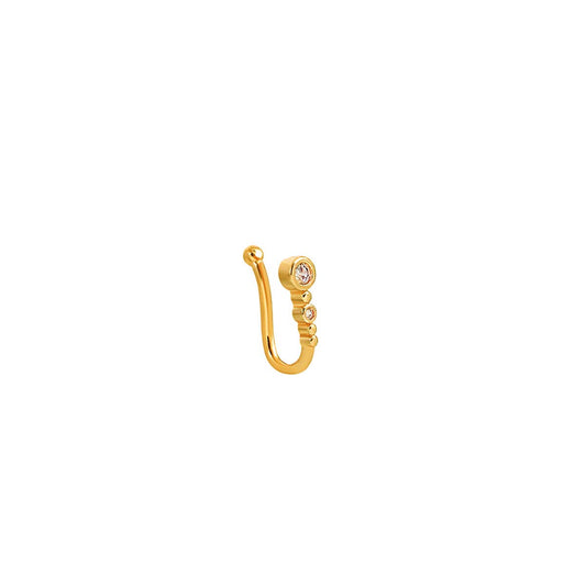 Personality non-perforated U-shaped nose clip