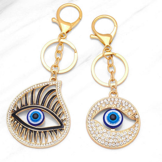 CREATIVE DEVIL'S EYE METAL KEYCHAIN