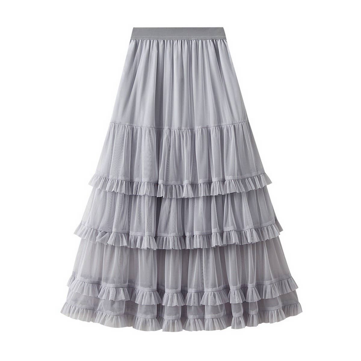Sweet Fairy-Tale Cake Layered Pencil Skirt
