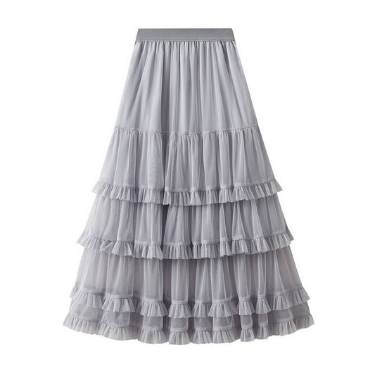Sweet Fairy-Tale Cake Layered Pencil Skirt