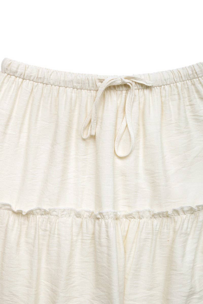 CWBLS0498_WHITE HIGH WAIST A-LINE FLARED LONG SKIRT