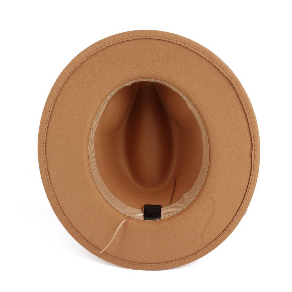 WOMEN'S DENIM BLUE FABRIC BAND PANAMA HAT_CWAH1878