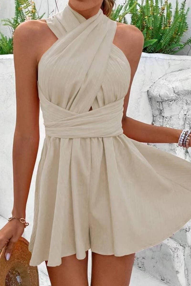 CWSJS1739_SEXY HALTER SLEEVELESS BACKLESS JUMPSUIT