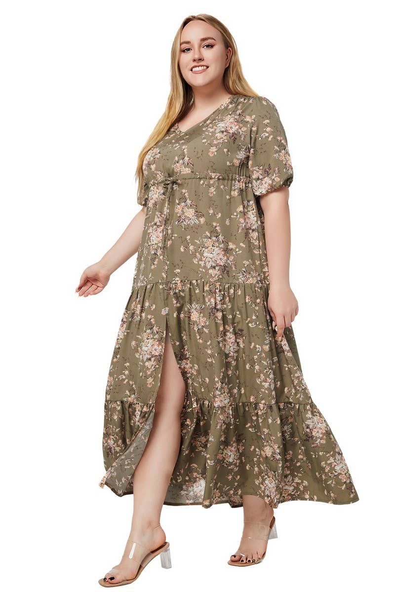 CWDMD3205_PLUS SIZED BOHEMIAN PRINT LOOSE MAXI DRESS