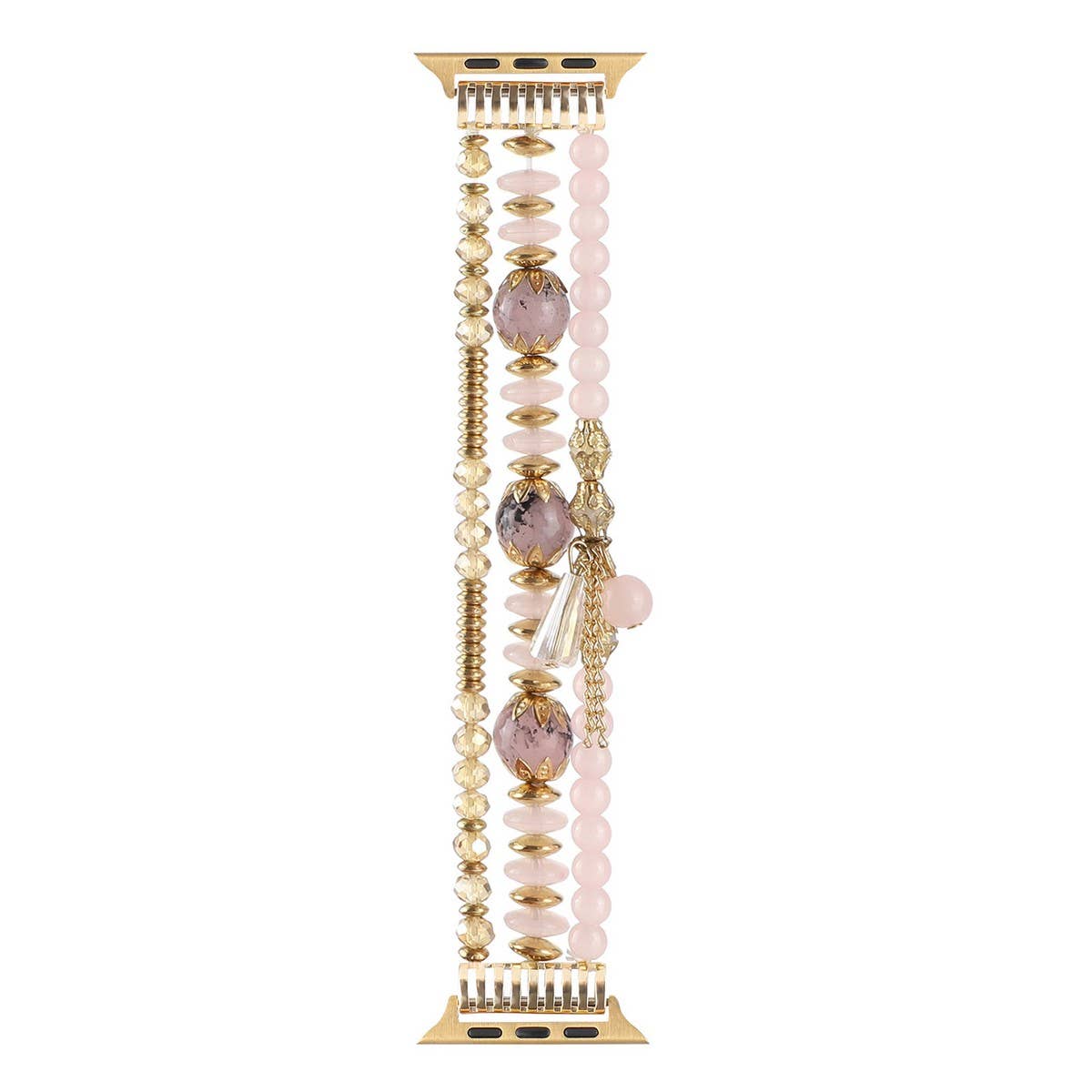 APPLE WATCH 7-1 THREE-ROW PEARL ELASTIC STRAP_CWASC1563