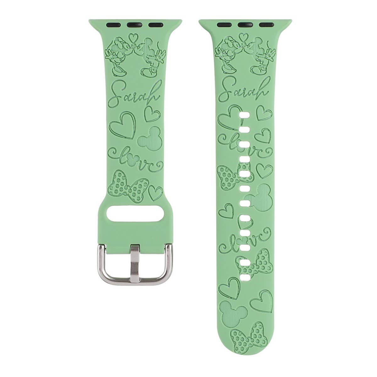 IWATCH8-1 ENGRAVED SILICONE APPLE WATCH9 STRAP
