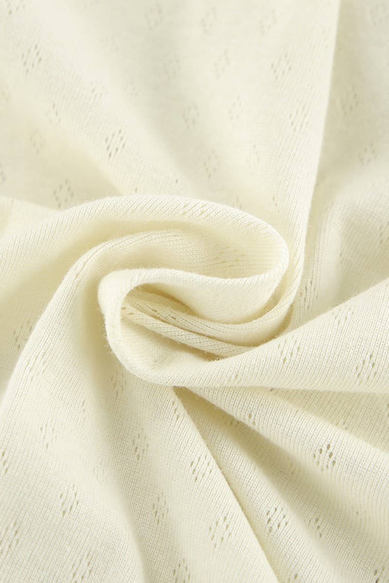 CWSPJ0352_KNITTED JACQUARD LOOSE COMFORTABLE PAJAMA SET