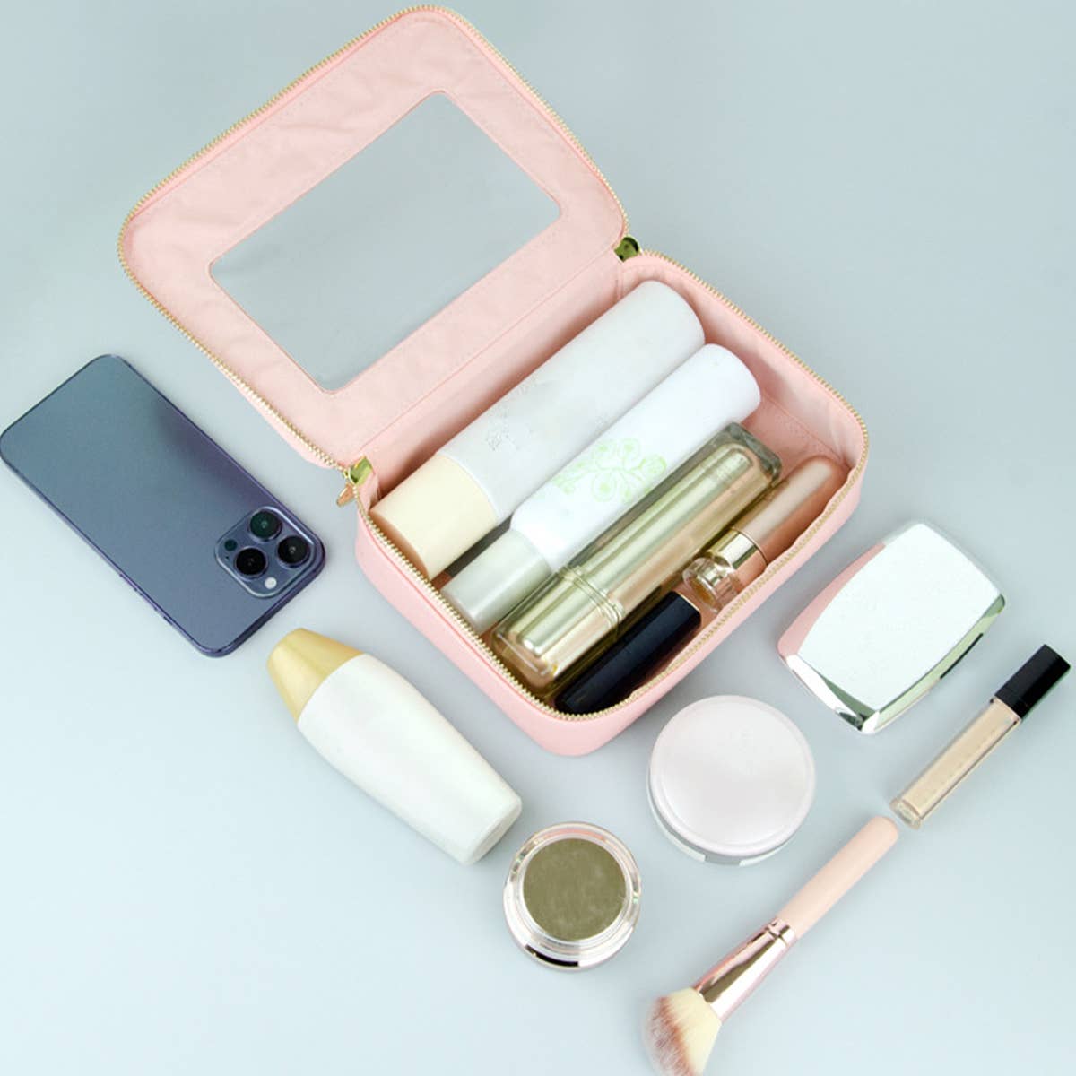 TRAVEL PORTABLE PORTABLE TRANSPARENT COSMETIC BAG_CWAB1090